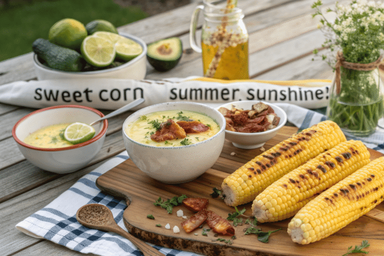 Sweet Corn = Summer Sunshine! Easy, Delicious, and Fresh – How to Cook Fresh Sweet Corn and Recipe for Corn Chowder! – Kelly's Lucky You
