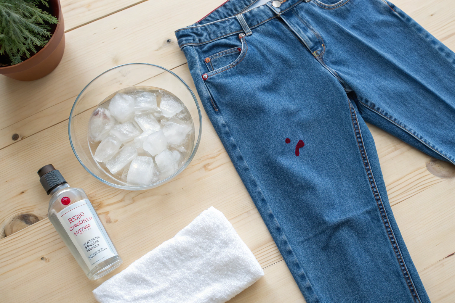 How to get blood out of jeans