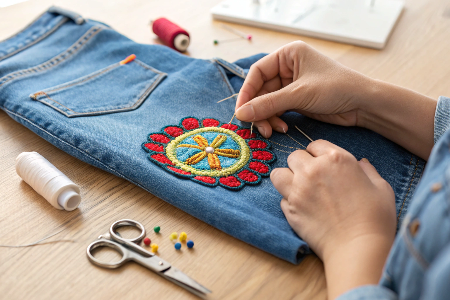 How to sew on a patch