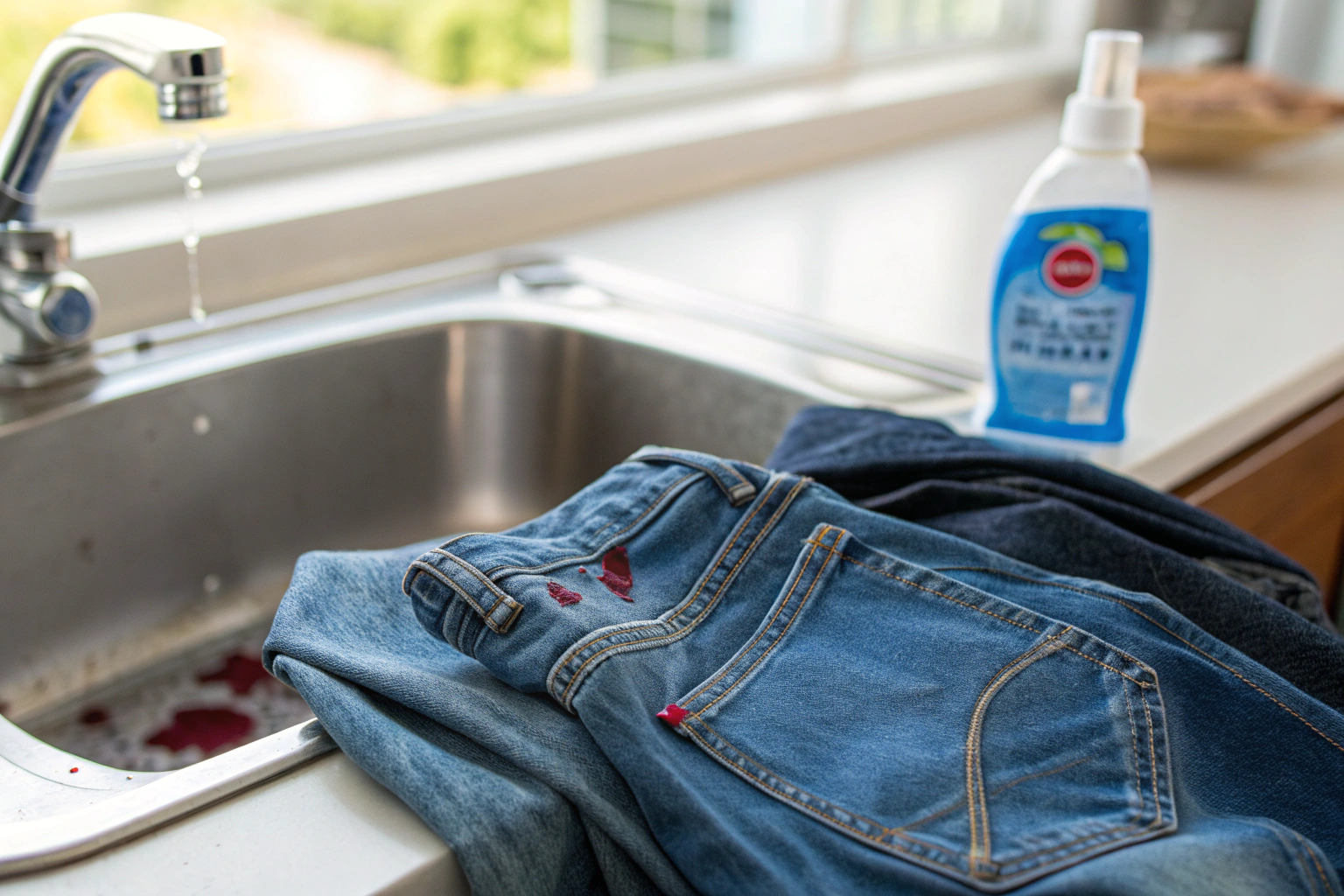 How to get blood out of jeans