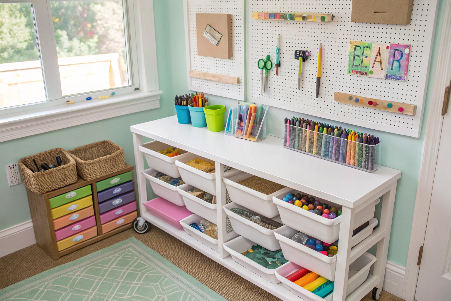How to organize kids art supplies for easy access